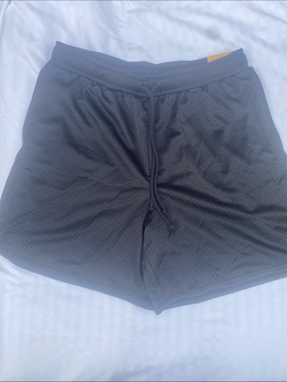 BNWT PINK Victoria's Secret Black Athletic Mesh Dad Shorts